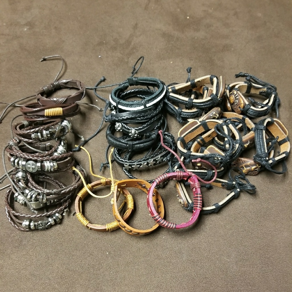 LOT 29 handmade leather bracelet